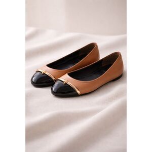 Tory Burch Pacey cap-toe ballet flats, Sz 9, $275